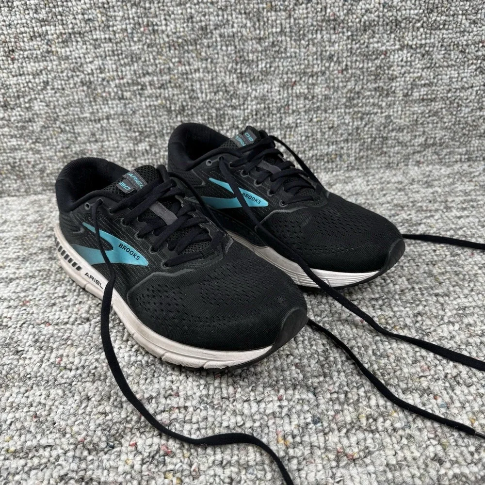 Brooks Ariel 20 Shoes Womens 10.5 B Running Support Walk Jog Black Blue